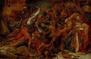 Vázlat a "The Revolt at Kairo" című filmhez alkotó: Anne-Louis Girodet de Roucy-Trioson