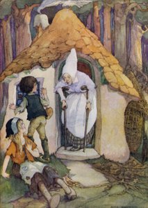 Hansel és Grethel (színes litó) alkotó: Anne (after) Anderson