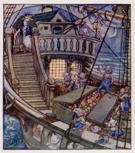 Mondóka: I Saw A Ship A-Sailing (színes litho) alkotó: Anne (after) Anderson