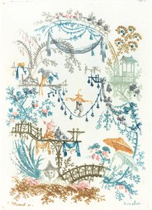 Arabesque kötéljáróval alkotó: Anne Allen after Jean Baptiste Pillement
