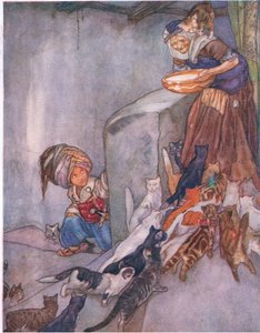 Tej a családnak, a The Big Book for Children (Herbert Strang) című könyvből, kiadó: Humphrey Milford, Oxford University Press, 1920 körül alkotó: Anne Anderson