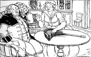 Mr. Bumble letörölte a homlokáról az izzadságot, amit a sétája kiváltott, 1937 alkotó: Anne Anderson