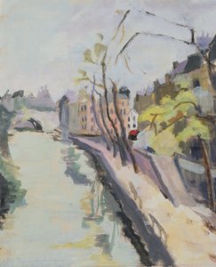 Quai des Grands Augustins, Párizs, 1961 (olaj, papír)