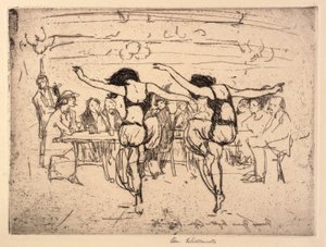 Szilveszter éjjel--Cafe Versaille alkotó: Anne Goldthwaite