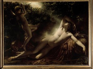 Endymion alvás vagy Endymion, Hold effektus. Anne Louis Girodet festménye, Roussy Trioson (Roucy Trioson