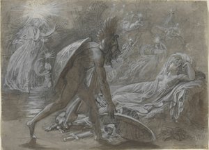 Fingal gyászol Malvina holtteste felett, Ossian Berrathon című művéből