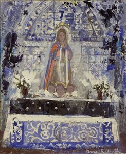 Oltár a Szűzanyának alkotó: Anne Redpath