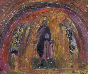 Egy kápolnában, Torcello (olaj, vászon) alkotó: Anne Redpath