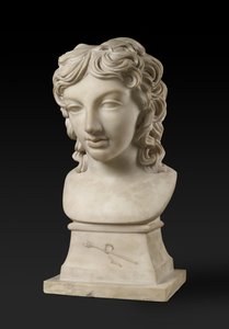 Henrik Lubomirski herceg mellképe Bacchus alakjában, c. 1787 (carrarai márvány)