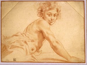 Egy fiú néz a válla fölött alkotó: Annibale Carracci