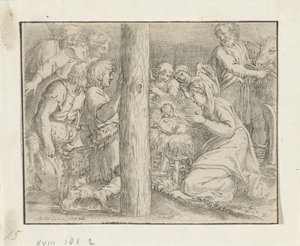 A Pásztorok imádata alkotó: Annibale Carracci