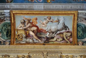Aurora elrabolja Cephalust, a Galéria boltozatának részlete, 1597-1604 alkotó: Annibale Carracci