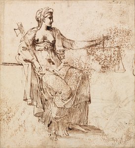 Carracci - Igazságügy, RCIN 902146 alkotó: Annibale Carracci