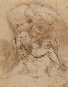 Carracci - v Pietà, RCIN 902169 alkotó: Annibale Carracci