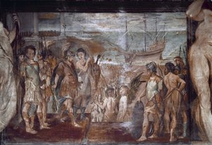 Jason életének epizódjai: az argonauták beszállása (Fresco alkotó: Annibale Carracci