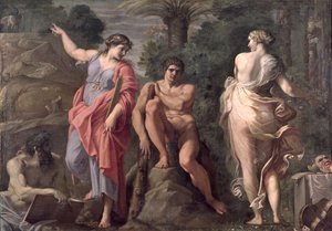 Herkules az útkereszteződésben, 1596 körül alkotó: Annibale Carracci