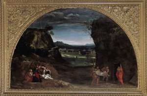 Táj lerakással (olaj, vászon, 1604 körül) alkotó: Annibale Carracci