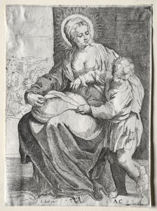 Madonna a fehér hollóval, 1500-as évek. alkotó: Annibale Carracci