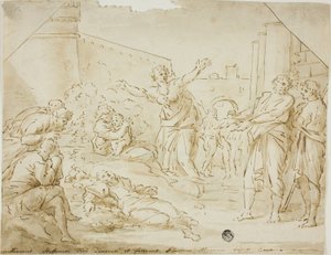 Gyász Szent István teste felett alkotó: Annibale Carracci