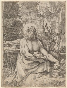 Szent Jeromos a vadonban alkotó: Annibale Carracci