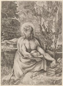 Szent Jeromos a vadonban alkotó: Annibale Carracci