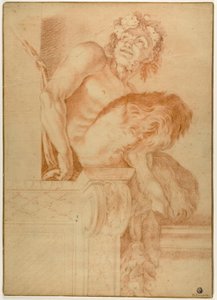 Ülő Satyr alkotó: Annibale Carracci