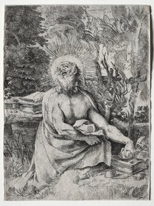 Szent Jeromos, c. 1591. alkotó: Annibale Carracci