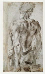 Férfi alak tanulmányozása ... alkotó: Annibale Carracci