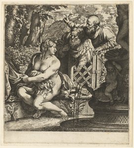 Susanna és a vének alkotó: Annibale Carracci