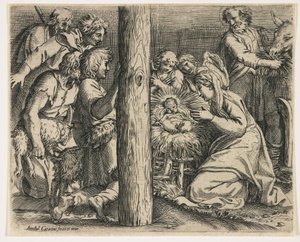 A Pásztorok imádása c. 1606 alkotó: Annibale Carracci