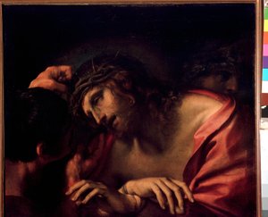 Annibale Carracci Krisztus kigúnyolása festménye (Annibal Carrache alkotó: Annibale Carracci