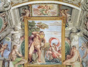 A Galleria Carracci Carracci Csarnok részlete Polyphemus és Galatea, 1597-1604 freskó alkotó: Annibale Carracci