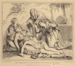 A galileai nők siratják Krisztus testét, Lukács alkotó: Annibale Carracci