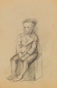 Ülő fiú (recto)