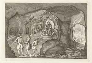 Daniel Raap érkezése a pokolba, 1754 alkotó: Anonymous