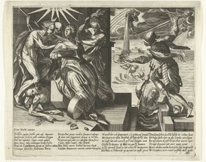 Leiden szorongásának és megkönnyebbülésének allegóriája, 1574 alkotó: Anonymous
