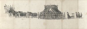 Willem néhai király temetése Delftben 1849. április 4-én (4. oldal) Vilmos 1849-es temetési menetének öt összefüggő lapja (sorozat címe) alkotó: Anonymous