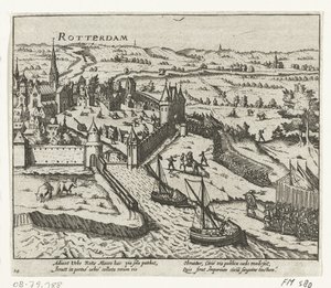 Bossu megszállja Rotterdamot, 1572 alkotó: Anonymous