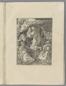 Christus a Gecsemáné kertjében The Little Pass (sorozat címe) Passio Christi Ab Alberto Durer Nürnbergi figura (sorozat címe) alkotó: Anonymous