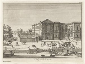 Collegio Helvetia Milánóban Collegium Helveticum (cím a tárgyon) Magesyn der Italianense épületek (sorozat címe) alkotó: Anonymous