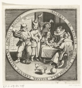 Február hó napján Vastenavond, kb. 1600 De twaalf maanden van het jaar verbeeld in scènes uit het volksleven (sorozat címe) A 12 hónap sémái működésükkel, és az állatöv jegyekre való alkalmazása, négy évszakra bontva (sorozat címe tárgyon) alkotó: Anonymous