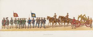 1873-as delfti körmenet (kilencedik tábla) A Delfti Diáktestület tagjai által 1873. július 8-án tartott jelmezes körmenet, amely Karel van Egmondnak, Gelre hercegének, Zutphen grófjának Arnhembe 1492-ben való bevonulását ábrázolja (sorozat) alkotó: Anonymous