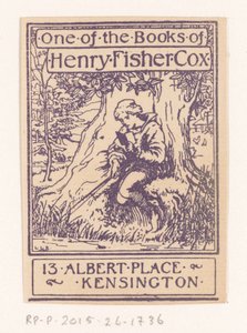 Ex libris Henry Fisher Cox alkotó: Anonymous