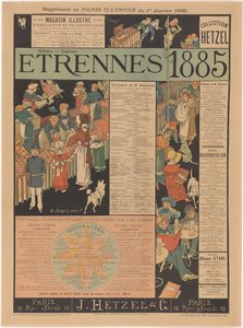 A párizsi J. Hetzel & Cie alaplistája Etrennes 1885 (cím a tárgyon) alkotó: Anonymous