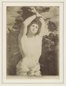 Guido Reni Szent Sebestyén mártíromságát ábrázoló festményének fotóreprodukciója ROMA – Martirio di San Sebastiano, Guido Reni. Campidoglio (cím a tárgyon) alkotó: Anonymous