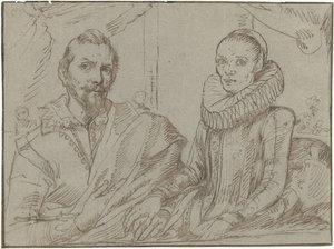 Frans Snijders és felesége, Margaretha de Vos alkotó: Anonymous
