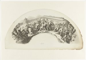 Manuel de Godoy elfogása a francia csapatok által Madridban 1808. március 19-én 19. dia. de Marzo de 1808. És Aranjuez. Caida y Prision del Principe de la Paz (cím a tárgyon) alkotó: Anonymous