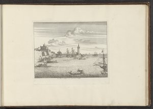 Kilátás a kikötőre egy világítótoronnyal és egy nápolyi palotával Le Mole, le Cinosura, et le Castell Novo, à Nápoly (cím a tárgyon) Paloták és műemlékek Velencében, Livornóban, Nápolyban és Rómában (sorozat címe) alkotó: Anonymous