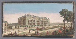 Kilátás a Château de Madridra Párizsban Vue du Chateau Royal de Madrid (cím a tárgyon) alkotó: Anonymous
