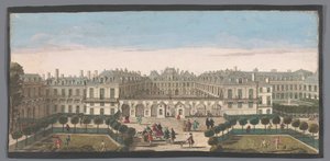 Kilátás a párizsi Palais Royalra Vûë du Palais Royal (cím a tárgyon) alkotó: Anonymous